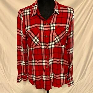 Lucky Brand S plaid top